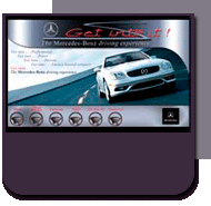 Mercedes Ride & Drive website button